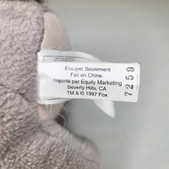 1997 POOKA Anastasia Dog Flapping Ears 8" Plush Rare Vintage - Picture 4 of 4